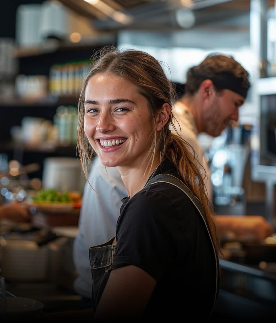 Hospitality worker with 88% rating